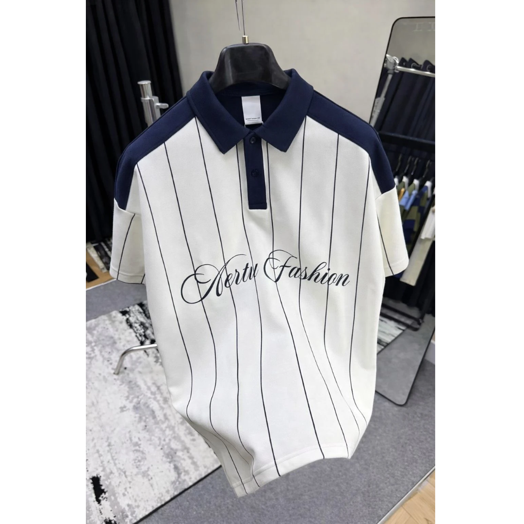 Avejo Printed Men Polo Neck Multicolor T‑Shirt